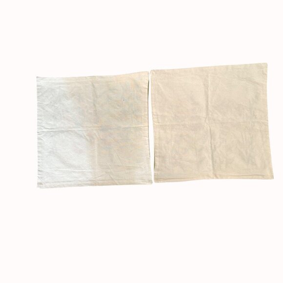 Embroidered Floral Bird Pillow Covers Set of 2 Square Decorative Throw Botanical - Picture 13 of 13